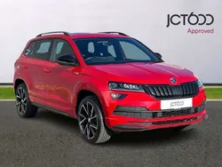 Red Used 2019 Skoda Karoq SportLine SUV | £21,288 (A bit pricey)