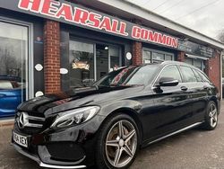 Black Used 2014 Mercedes C250 AMG line Estate | £8,000 (Fair price)