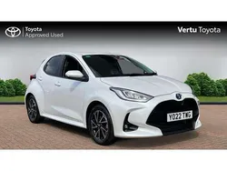 White Used 2022 Toyota Yaris Hybrid Design Hatchback | £17,139 (Fair price)
