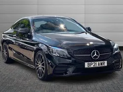 Black Used 2021 Mercedes C220 AMG line Coupe | £27,995