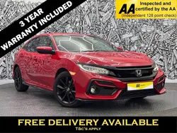 Red Used 2021 Honda Civic Sport Hatchback | £15,395 (Fair price)
