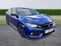 Blue Used 2019 Honda Civic Sport Hatchback | £15,087 (Fair price)