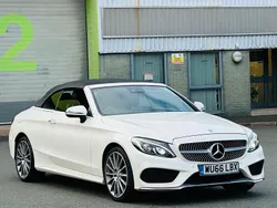 White Used 2017 Mercedes C220 AMG Line Premium Plus Cabriolet | £10,990 (Fair price)