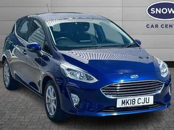 Blue Used 2018 Ford Fiesta Zetec Hatchback | £10,999 (Good price)