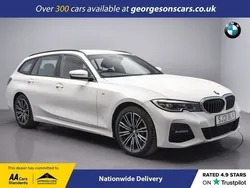 White Used 2021 BMW 330 M Sport Estate | £22,200 (Fair price)