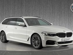 White Used 2019 BMW 520 M Sport Estate | £18,499 (Fair price)