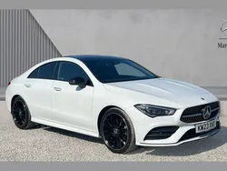 White Used 2023 Mercedes CLA200 AMG Line Premium Plus Coupe | £32,238