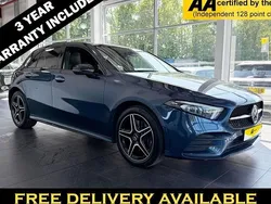 Blue Used 2022 Mercedes A250 AMG Line Premium Plus Hatchback | £16,795 (Fair price)