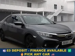 Grey Used 2018 Honda Civic EX Hatchback | £14,199 (Fair price)