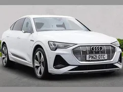 White Used 2021 Audi e-tron Sportback S-Line SUV | £28,700 (Expensive)