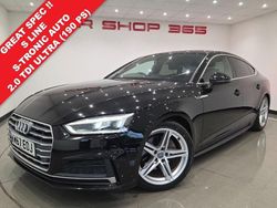 Black Used 2017 Audi A5 Sportback S-Line Hatchback | £13,750 (A bit pricey)