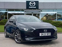 Jet black Used 2022 Mazda 3 Inclusive Hatchback | £15,477 (Fair price)