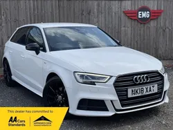 White Used 2018 Audi A3 Sportback Black Edition Hatchback | £9,995 (Good price)