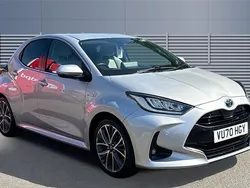 Silver Used 2021 Toyota Yaris Hybrid Hatchback | £14,700 (Good price)