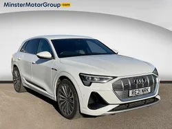 White Used 2021 Audi e-tron S-Line SUV | £21,190 (Good price)
