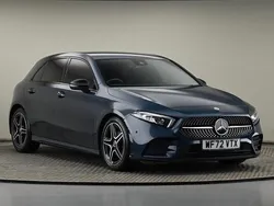 Denim blue metallic finish Used 2022 Mercedes A180 Executive Hatchback | £20,850 (Fair price)