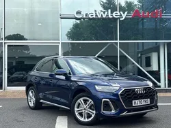 Blue Used 2021 Audi Q5 S-Line SUV | £26,250 (Fair price)