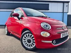 Red Used 2019 Fiat 500 Lounge Hatchback | £8,950 (Fair price)