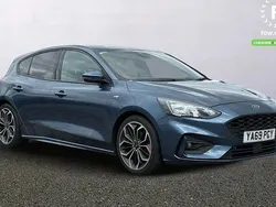 Blue Used 2019 Ford Focus ST-Line X Hatchback | £11,399 (Fair price)