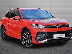 Persimmon red Used 2025 VW Tiguan R-line SUV | £34,795 (Expensive)
