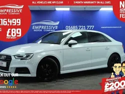 White Used 2018 Audi A3 S-Line Sedan | £16,499 (Fair price)