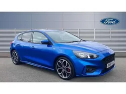 Blue Used 2018 Ford Focus ST-Line X Hatchback | £11,958 (Fair price)
