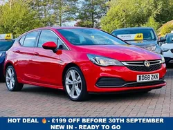 Red Used 2018 Vauxhall Astra SRi Hatchback | £6,690 (Fair price)