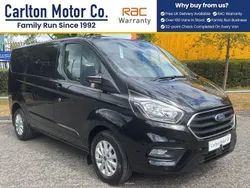Black Used 2021 Ford Transit Custom Limited Van | £18,950 (Expensive)