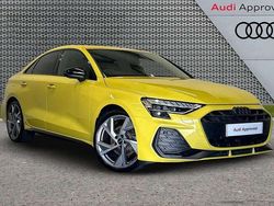 Yellow Used 2024 Audi A3 Black Edition Sedan | £28,995 (Expensive)