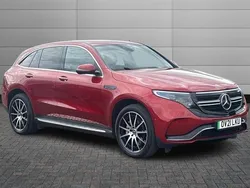 Hyacinth red Used 2021 Mercedes EQC400 AMG line SUV | £25,545 (Good price)