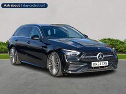 Black Used 2024 Mercedes C300 AMG Line Premium Estate | £35,299 (Expensive)