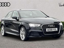 Black Used 2018 Audi A3 S-Line Sedan | £15,050 (Fair price)