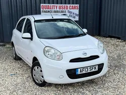White Used 2013 Nissan Micra Visia Hatchback | £1,990 (Good price)
