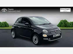 Black Used 2017 Fiat 500 Lounge Hatchback | £6,999 (A bit pricey)