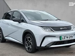 Skiiing white/urban grey New 2024 BYD Dolphin Design Hatchback | £22,431 (Fair price)