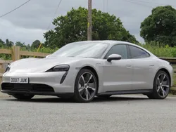Grey Used 2021 Porsche Taycan Sedan | £51,995 (Fair price)
