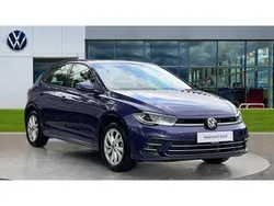 Vibrant violet metallic Used 2024 VW Polo Style Hatchback | £18,329 (Fair price)