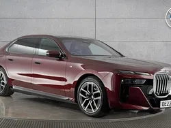 Red Used 2023 BMW 750e M Sport Sedan | £74,950 (Expensive)