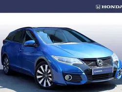 Blue Used 2017 Honda Civic SE Plus Estate | £13,250 (Fair price)