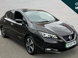 Black Used 2020 Nissan Leaf Tekna Hatchback | £9,443 (Fair price)