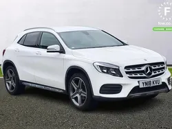 White Used 2018 Mercedes GLA200 AMG line SUV | £16,299 (Fair price)