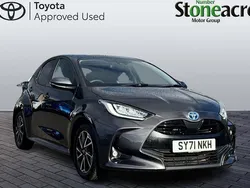 Grey Used 2021 Toyota Yaris Hybrid Design Hatchback | £14,500 (Fair price)