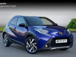 Juniper blue bitone Used 2022 Toyota Aygo Hatchback | £13,138 (Fair price)