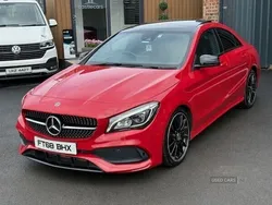 Red Used 2019 Mercedes CLA220 AMG line Sedan | £18,450 (A bit pricey)