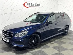 Blue Used 2015 Mercedes E220 AMG Estate | £12,299 (Expensive)