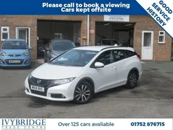 White Used 2014 Honda Civic SE Plus Estate | £4,450 (Fair price)