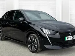 Black Used 2021 Peugeot e-208 Premium Hatchback | £11,107 (Fair price)