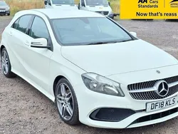 White Used 2018 Mercedes A200 AMG line Hatchback | £12,888 (Fair price)