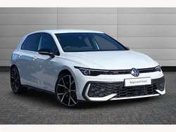 Pure white Used 2025 VW Golf VIII GTI Hatchback | £36,991 (A bit pricey)