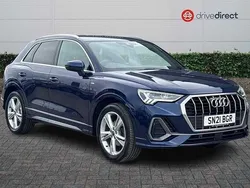 Blue Used 2021 Audi Q3 S-Line SUV | £23,554 (Fair price)